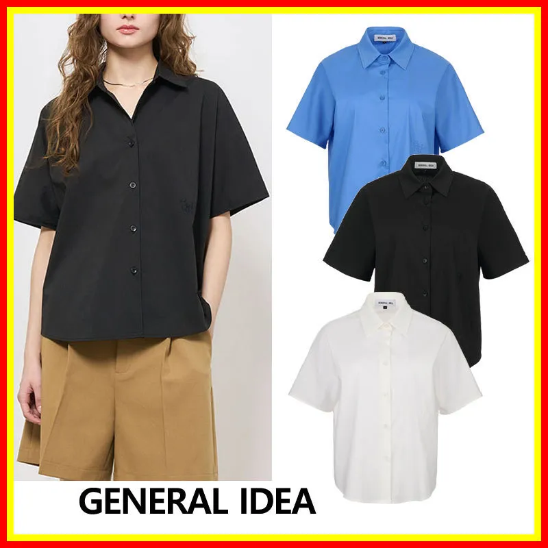 GENERAL IDEA  |Street Style Short Sleeves Shirts & Blouses