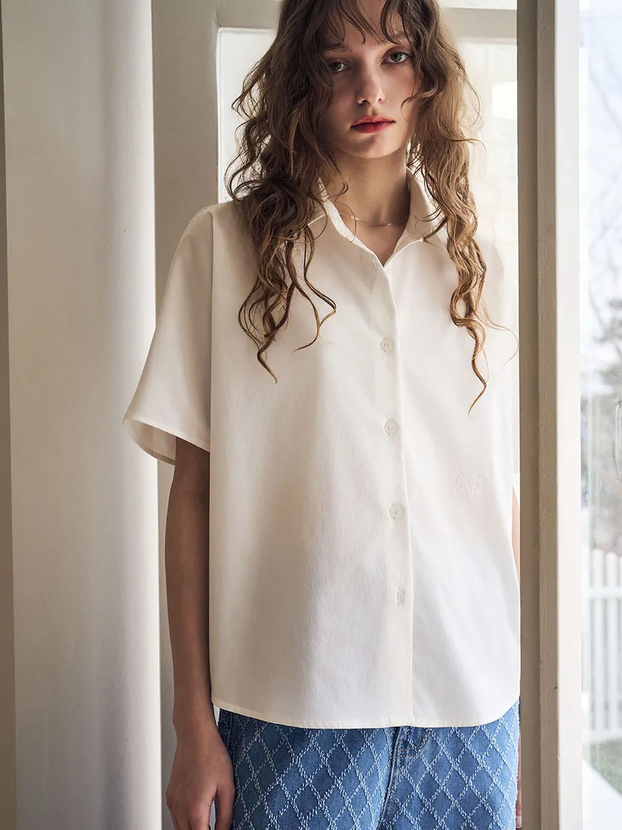 GENERAL IDEA  |Street Style Short Sleeves Shirts & Blouses