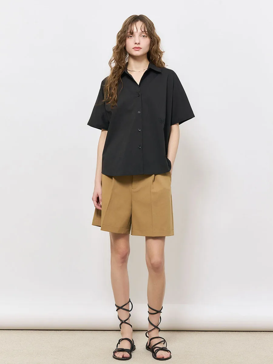 GENERAL IDEA  |Street Style Short Sleeves Shirts & Blouses