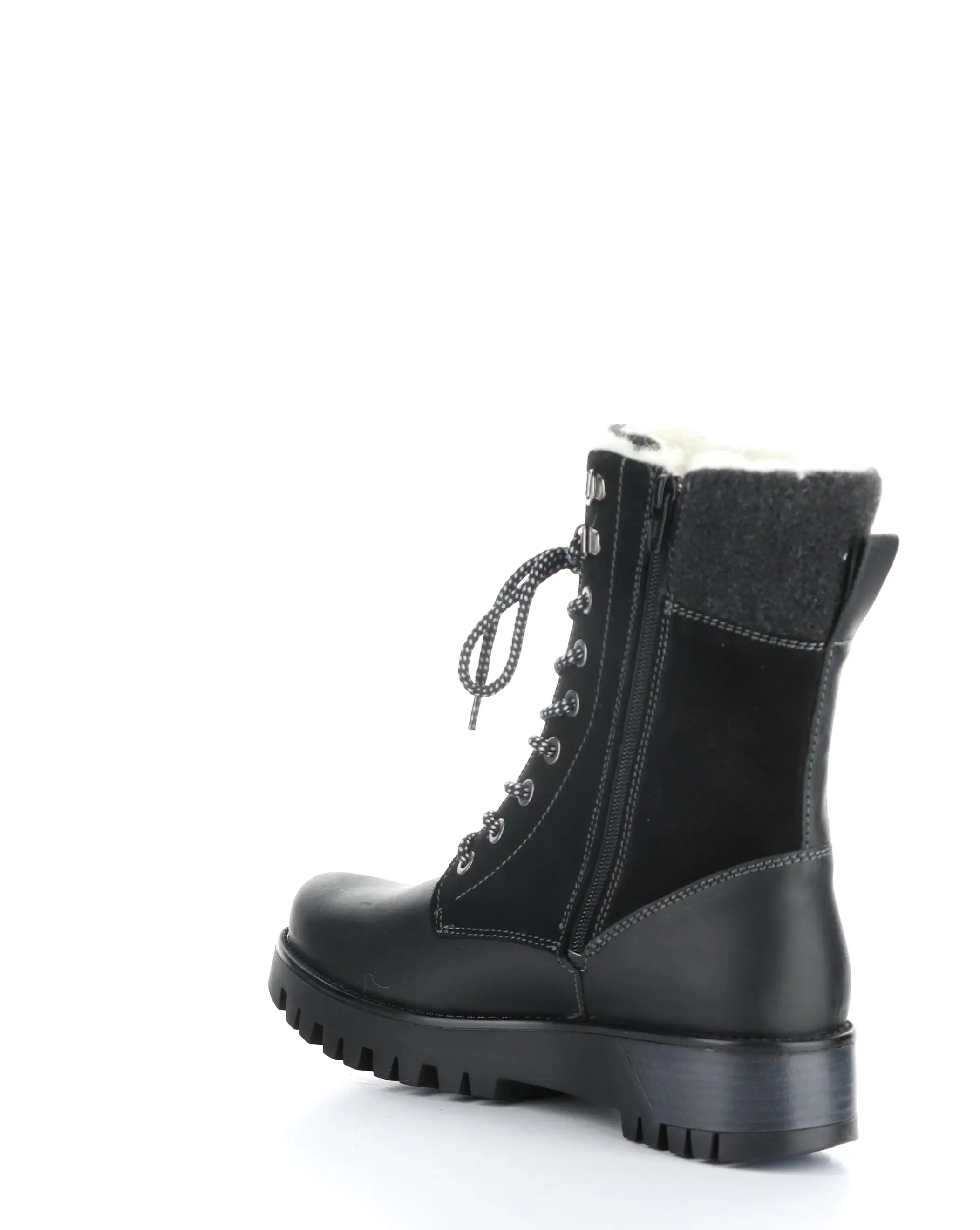 GENUS PRIMA BLACK Round Toe Boots