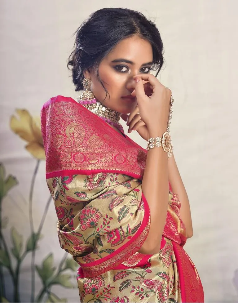 Golden Silk Woven Sarees