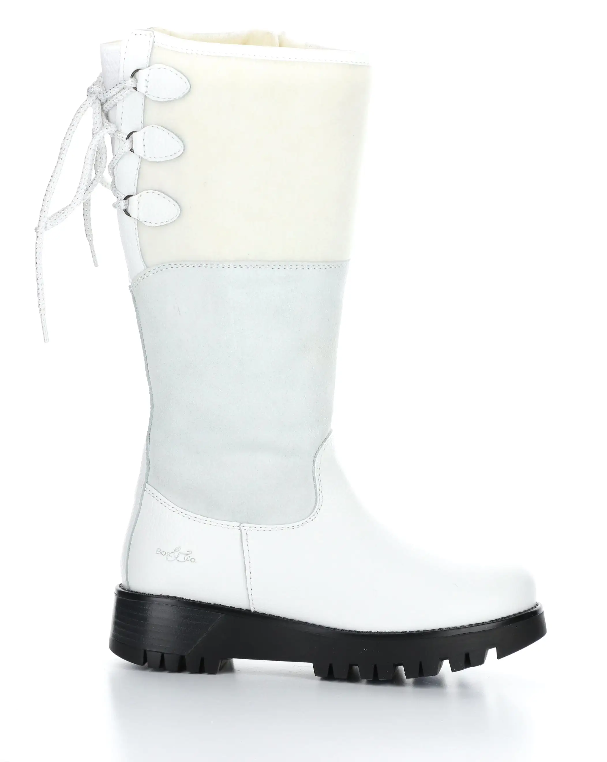 GOOSE PRIMA WHITE/ICE/MARBLE Round Toe Boots