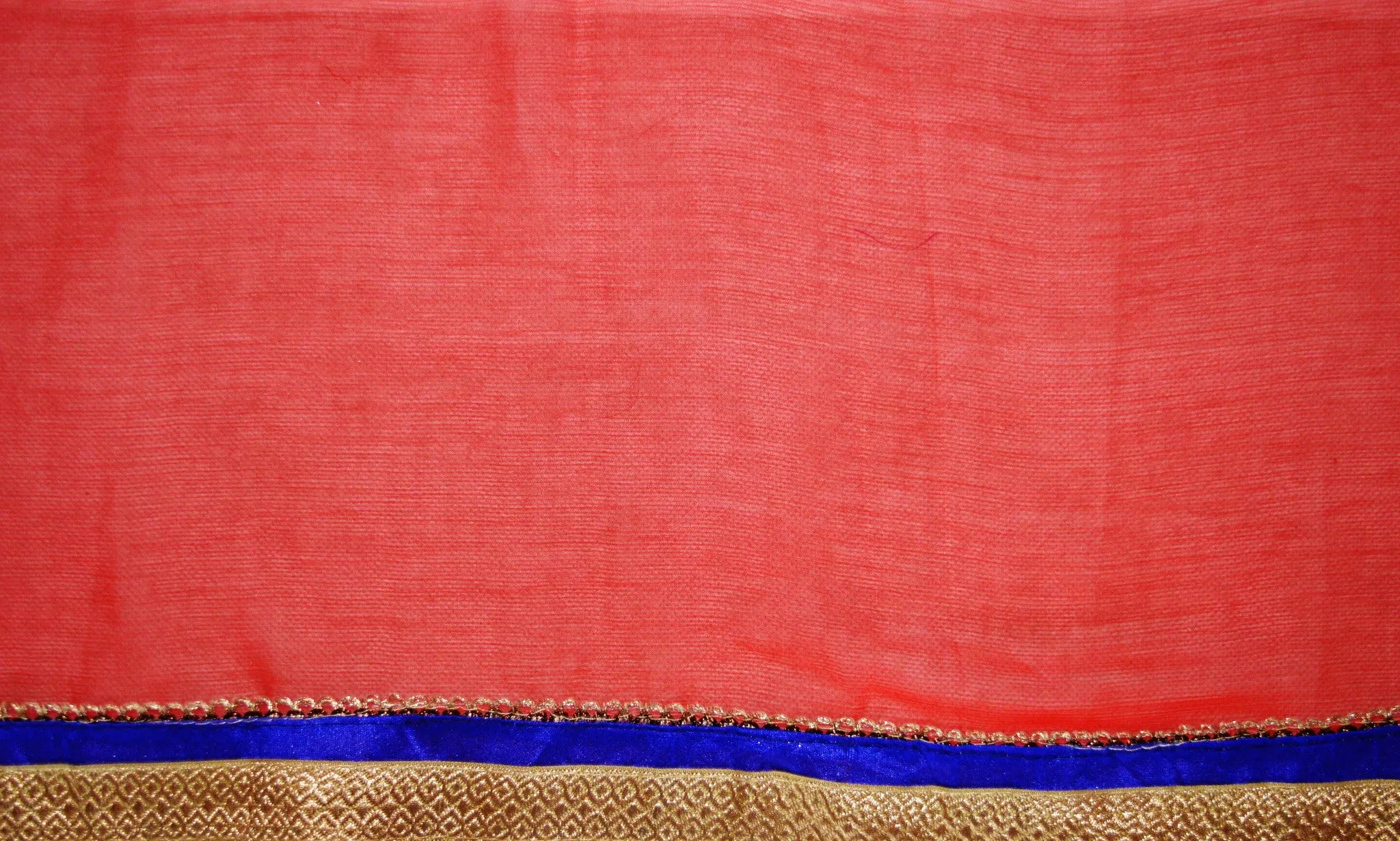 Gorgeous Peach,Pink,Red & Butter Colour Net Sonam Saree