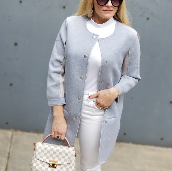 Gray Structured Jacket