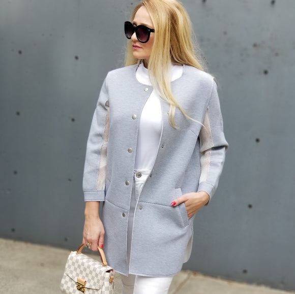 Gray Structured Jacket