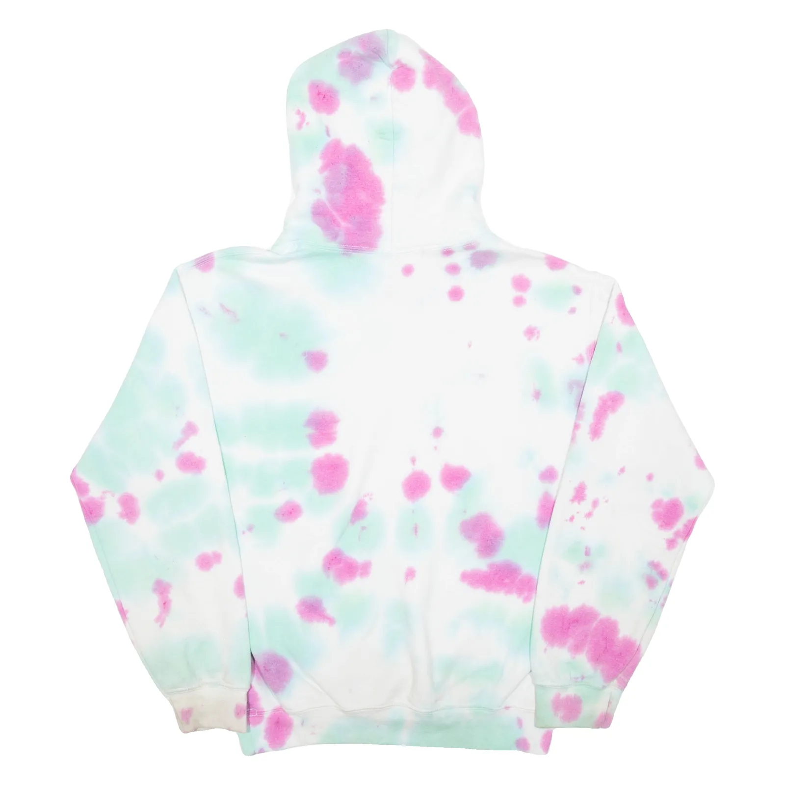 GUILDAN Tie Dye Mens White Hoodie S