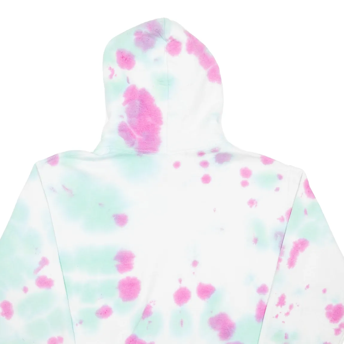 GUILDAN Tie Dye Mens White Hoodie S