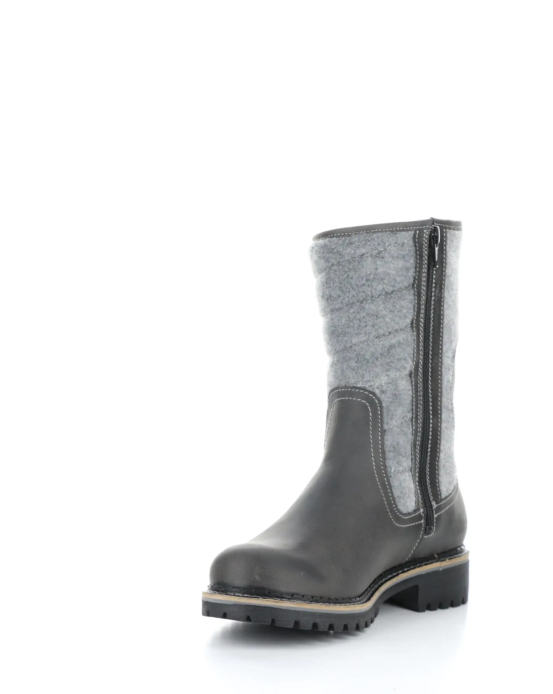 HARLYN GREY Round Toe Boots