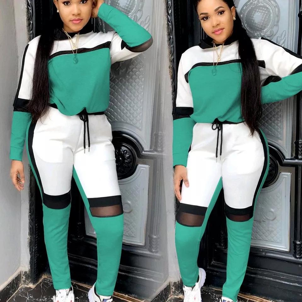 Hooded 2 Piece Tracksuit Set