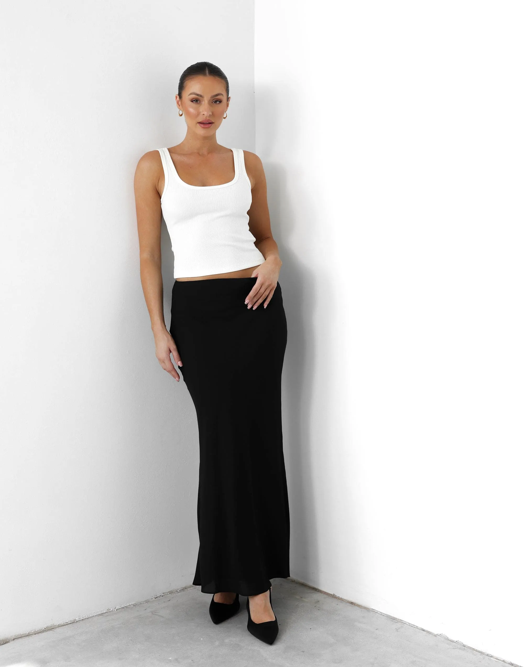 Isla Maxi Skirt (Black)