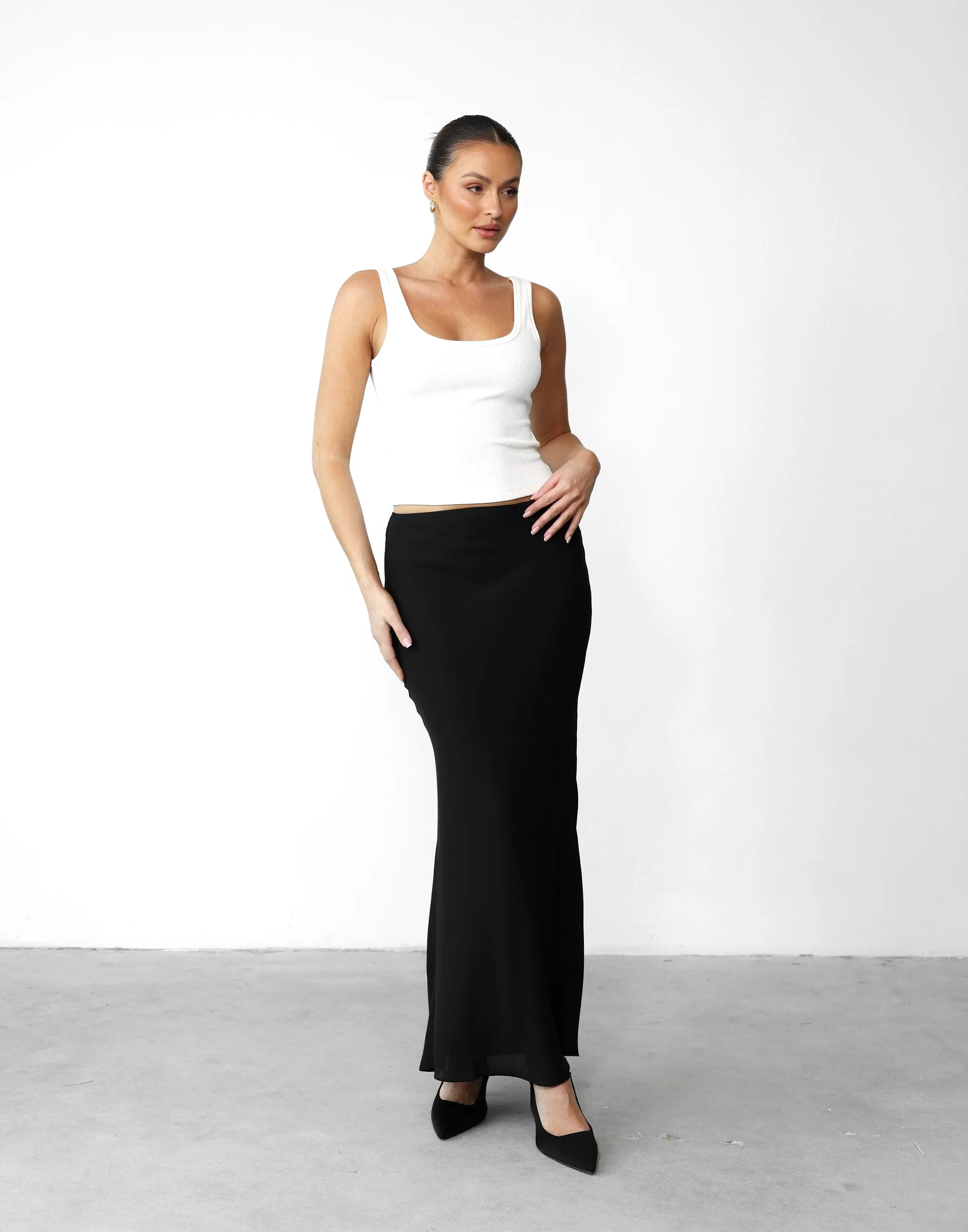 Isla Maxi Skirt (Black)