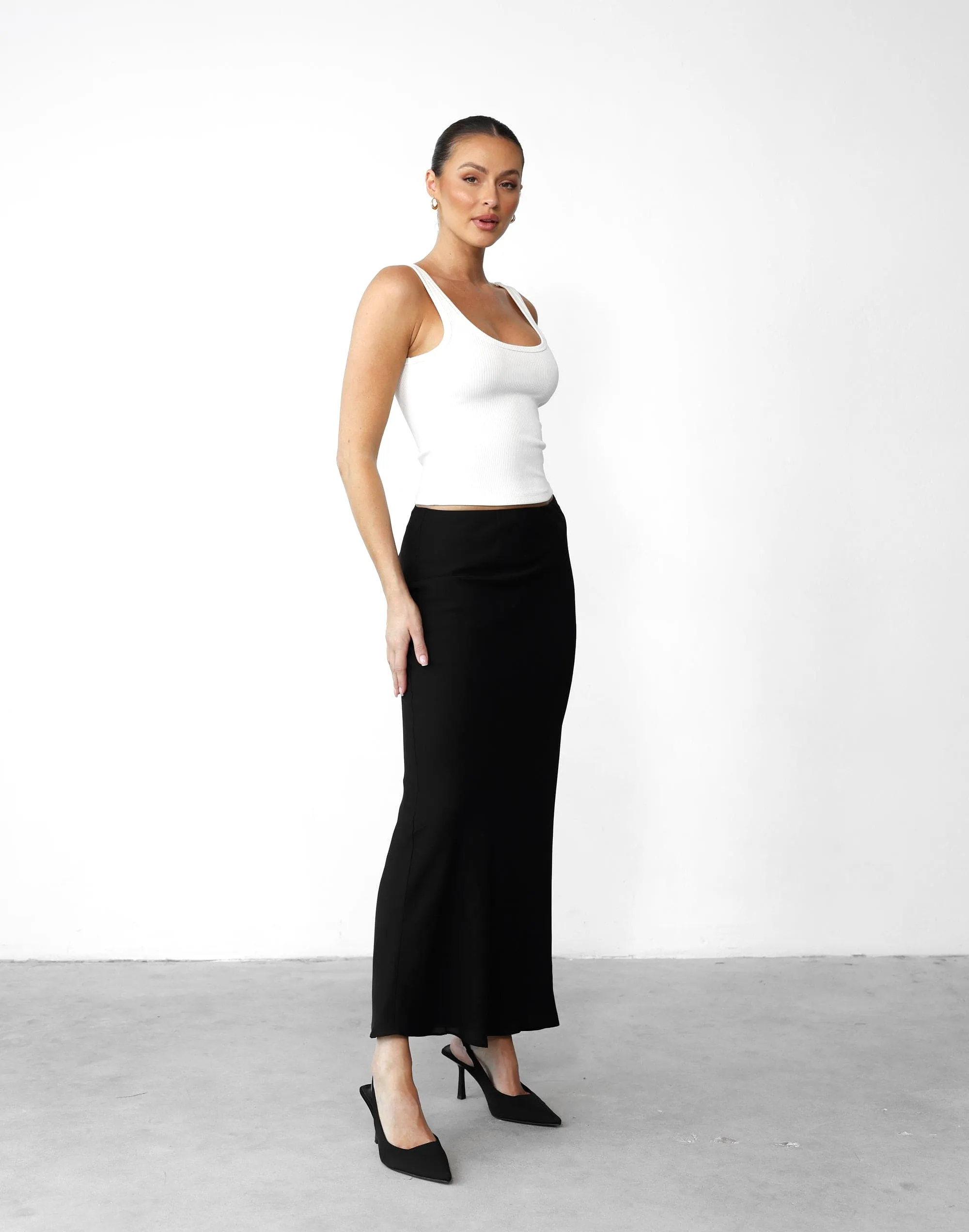 Isla Maxi Skirt (Black)