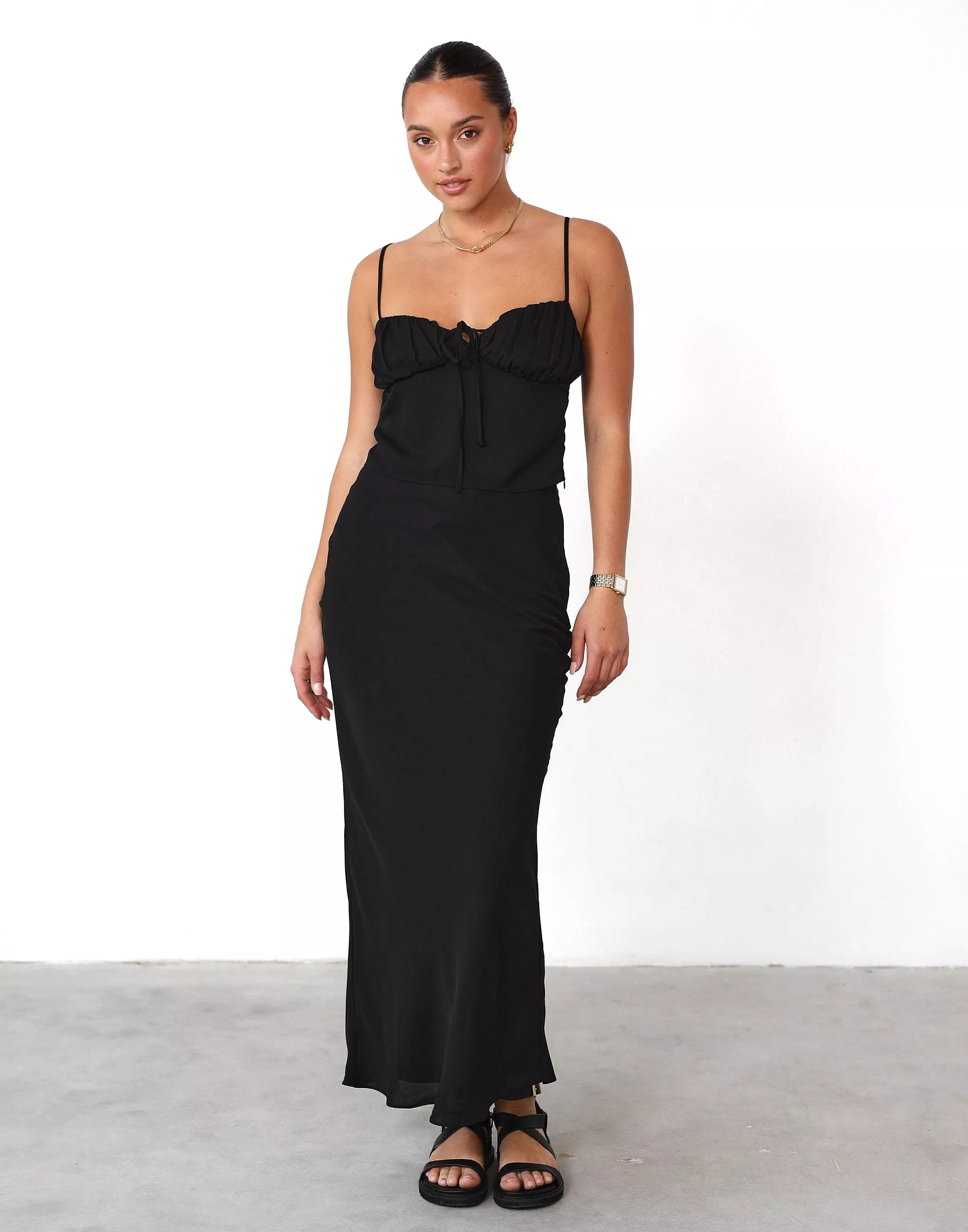 Isla Maxi Skirt (Black)