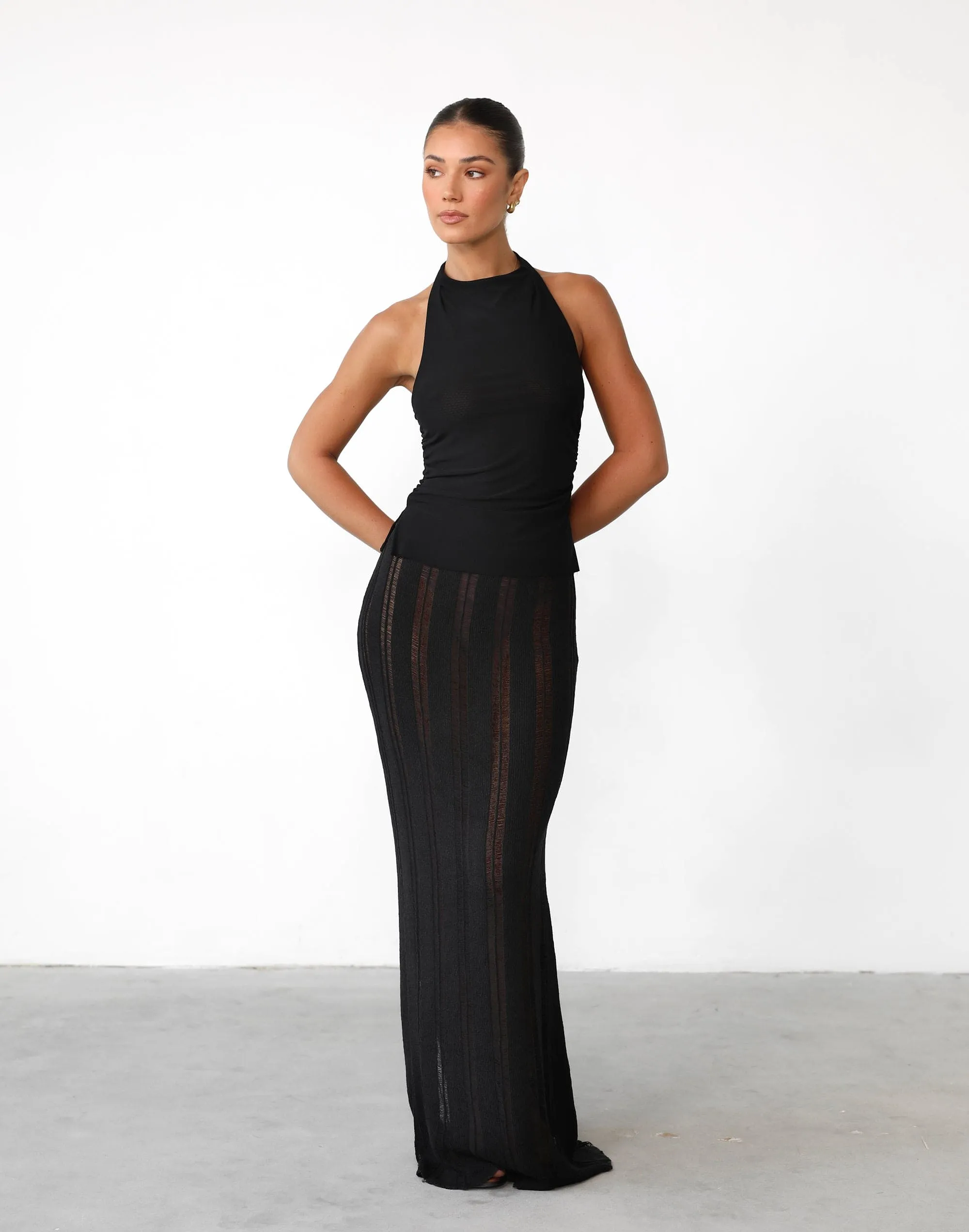 Jafna Maxi Skirt (Black)