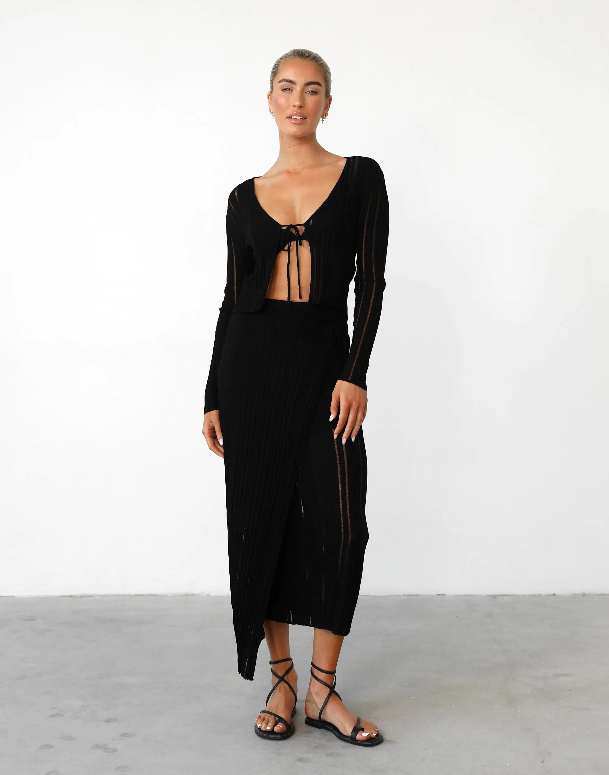 Krystelle Maxi Skirt (Black)