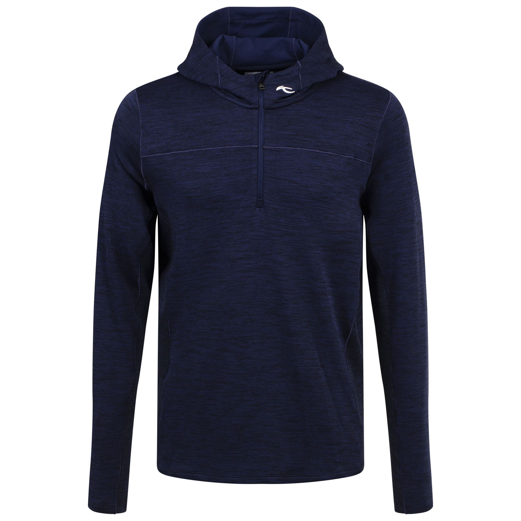 Liam Hooded Half Zip Mid Layer Atlanta Blue - 2024