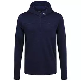 Liam Hooded Half Zip Mid Layer Atlanta Blue - 2024