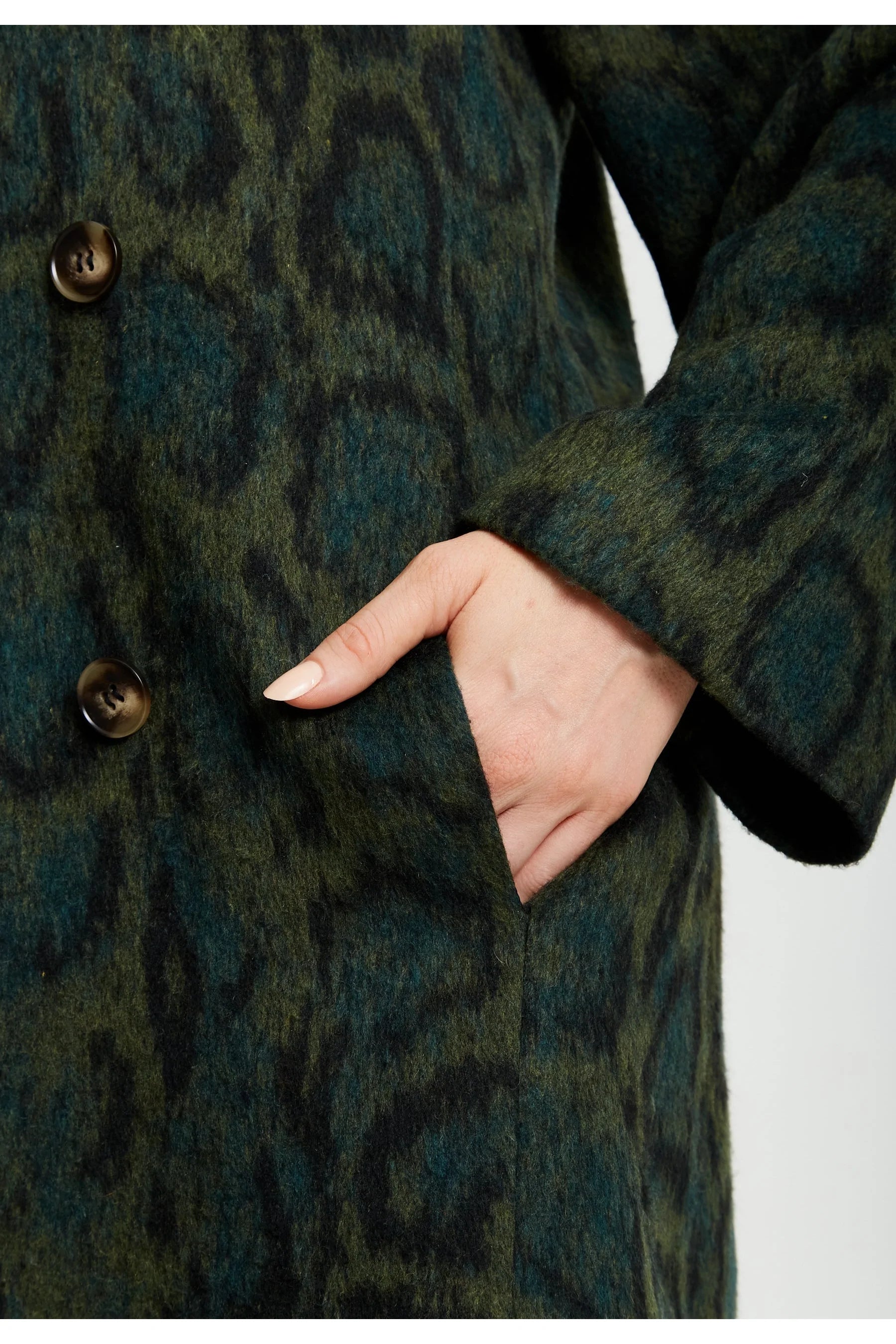 Liquorish Leopard Print Longline Coat