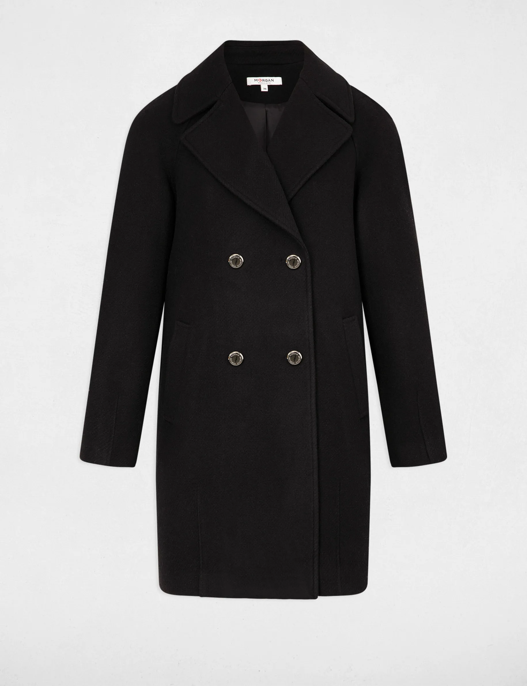 Long loose coat black women