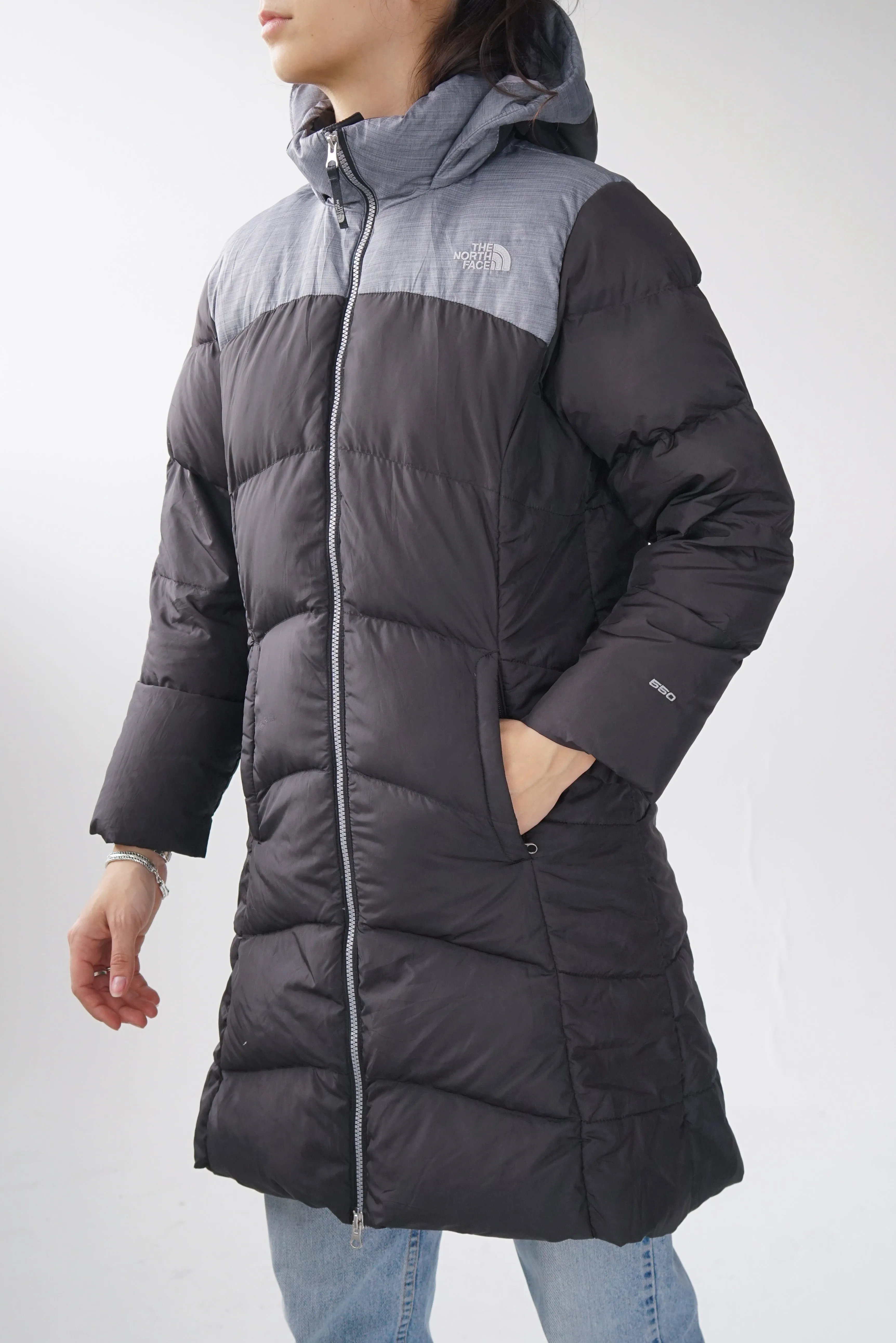 Long North Face puffer 550 parka en duvet pour filles taille XL 18ans (S femme)