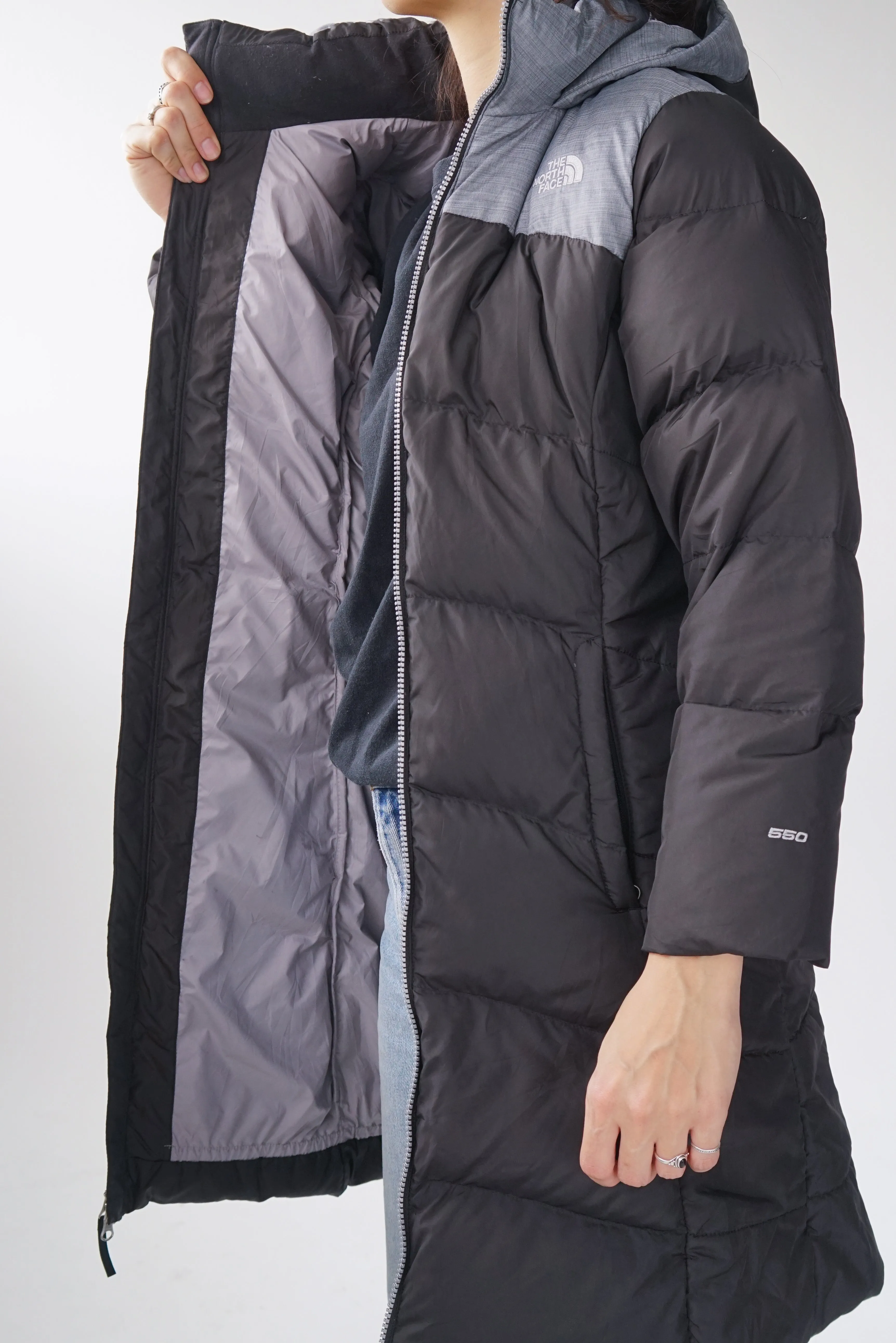 Long North Face puffer 550 parka en duvet pour filles taille XL 18ans (S femme)