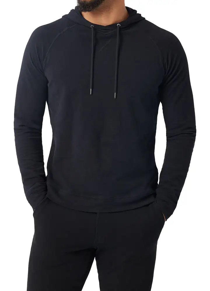 Long Sleeve Hoodie in Slub Cotton G3171