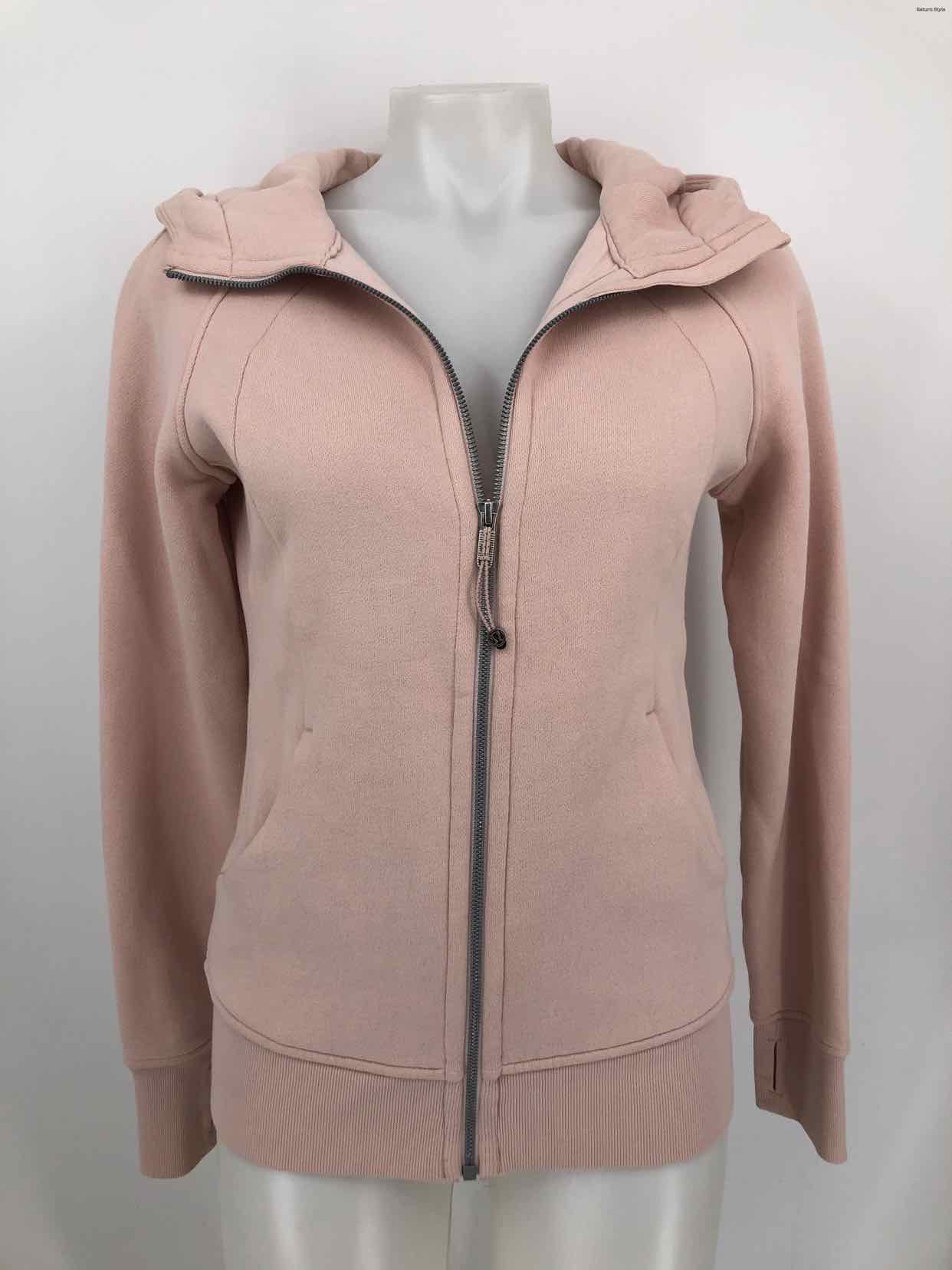 LULULEMON Pink Zip Hoodie Size 6  (S) Activewear Top