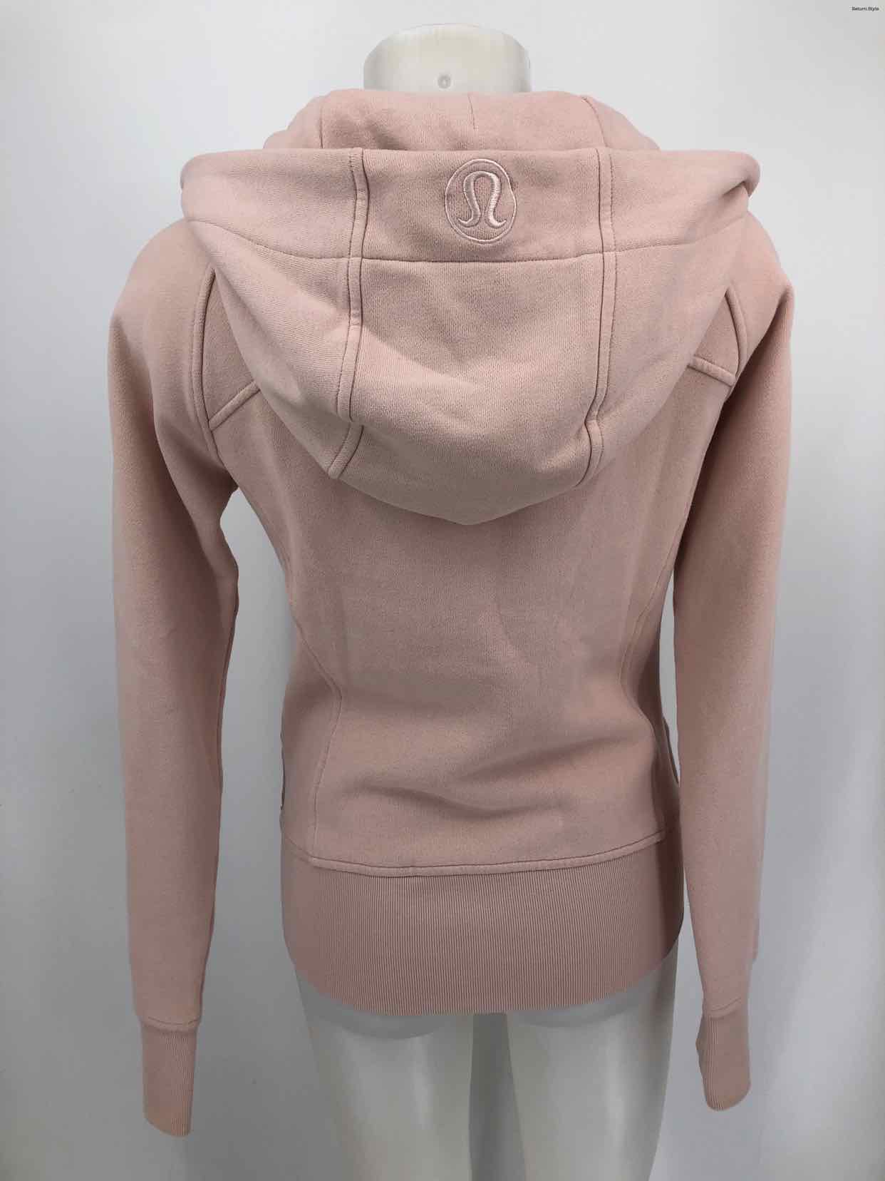 LULULEMON Pink Zip Hoodie Size 6  (S) Activewear Top