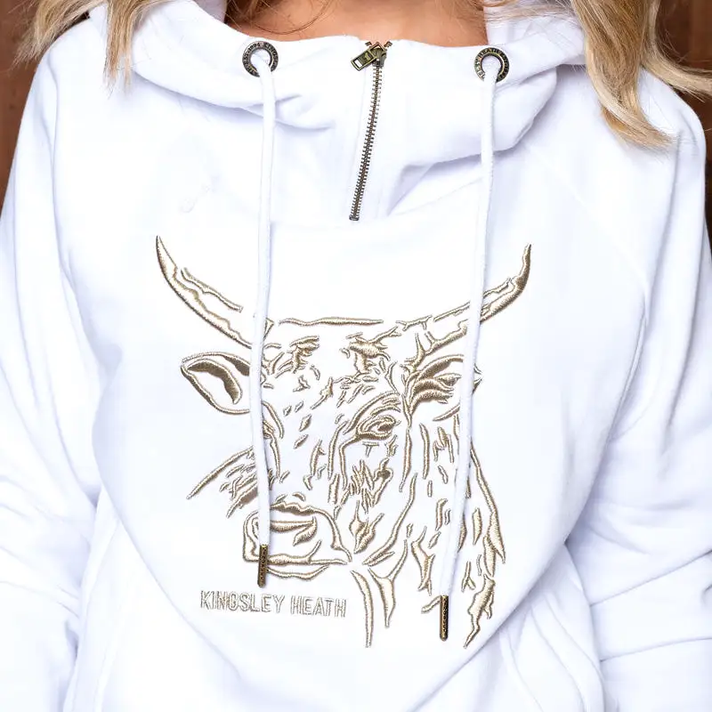 Luxe Nguni Pullover Hoodie Pelican