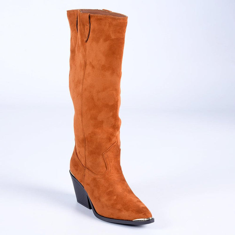 Madison Western Cowboy Boots - Tan