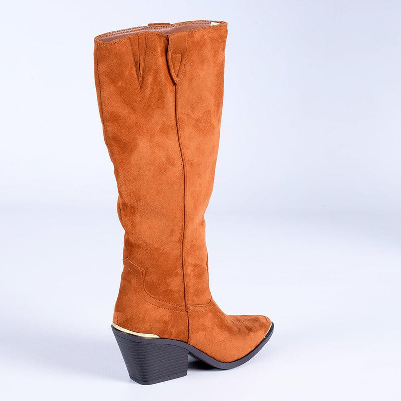 Madison Western Cowboy Boots - Tan