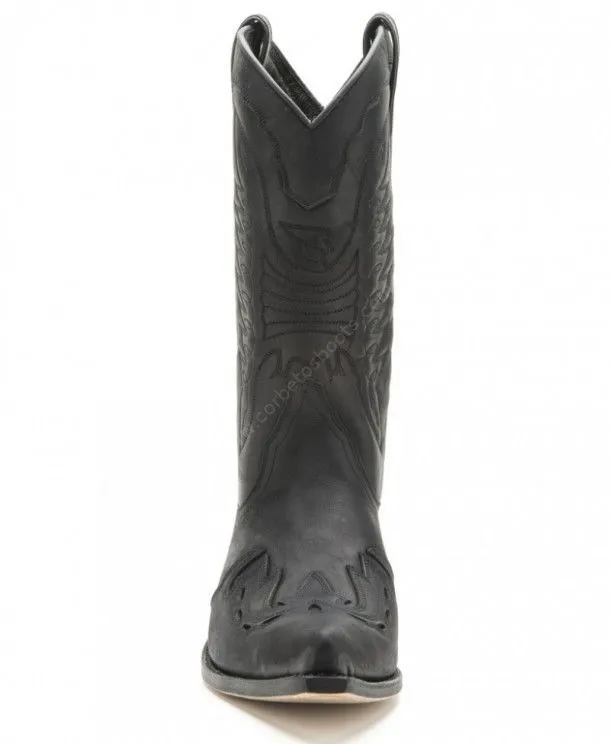 Mayura Boots mens combined black cowboy boots