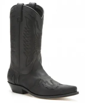 Mayura Boots mens combined black cowboy boots