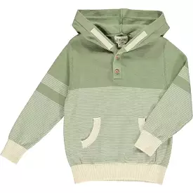 Me & Henry - Green/Cream Hiker Hooded Sweater