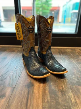 Men’s Blue-Brown Python Boot