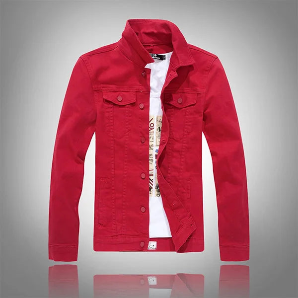 Men's Casual Slim Turn-down Collar Full Sleeve Outerwear Jacket