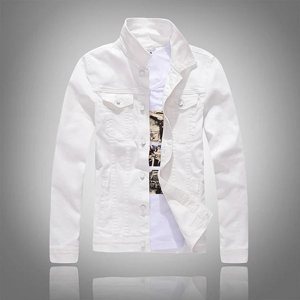 Men's Casual Slim Turn-down Collar Full Sleeve Outerwear Jacket