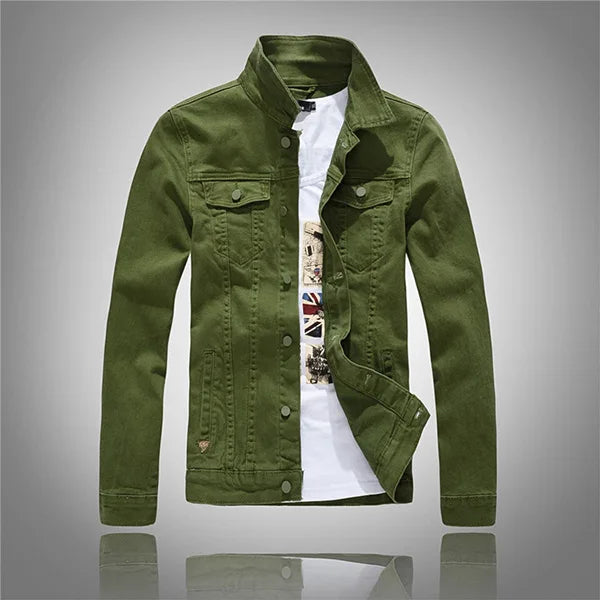 Men's Casual Slim Turn-down Collar Full Sleeve Outerwear Jacket