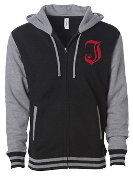 Men's Inked Logo Varsity Zip-Up Hoodie