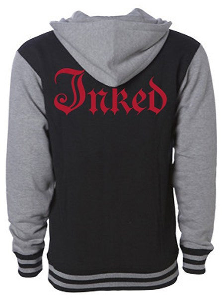 Men's Inked Logo Varsity Zip-Up Hoodie