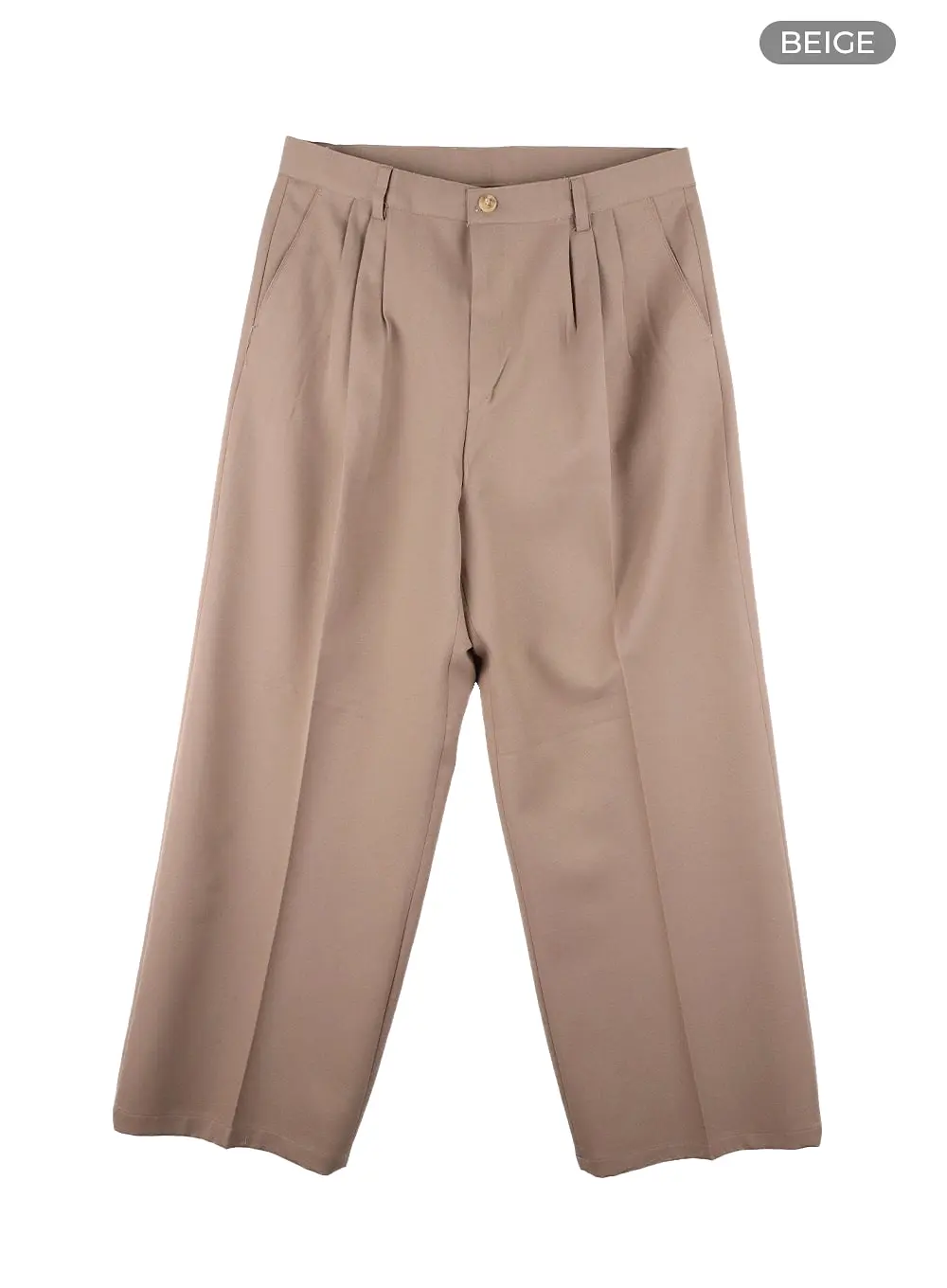 Men's Pintuck Wide Fit Tailored Pants IA402