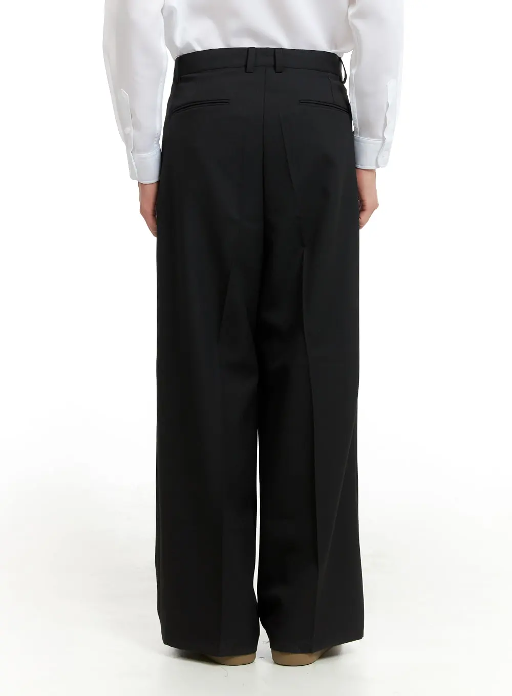 Men's Pintuck Wide Fit Tailored Pants IA402