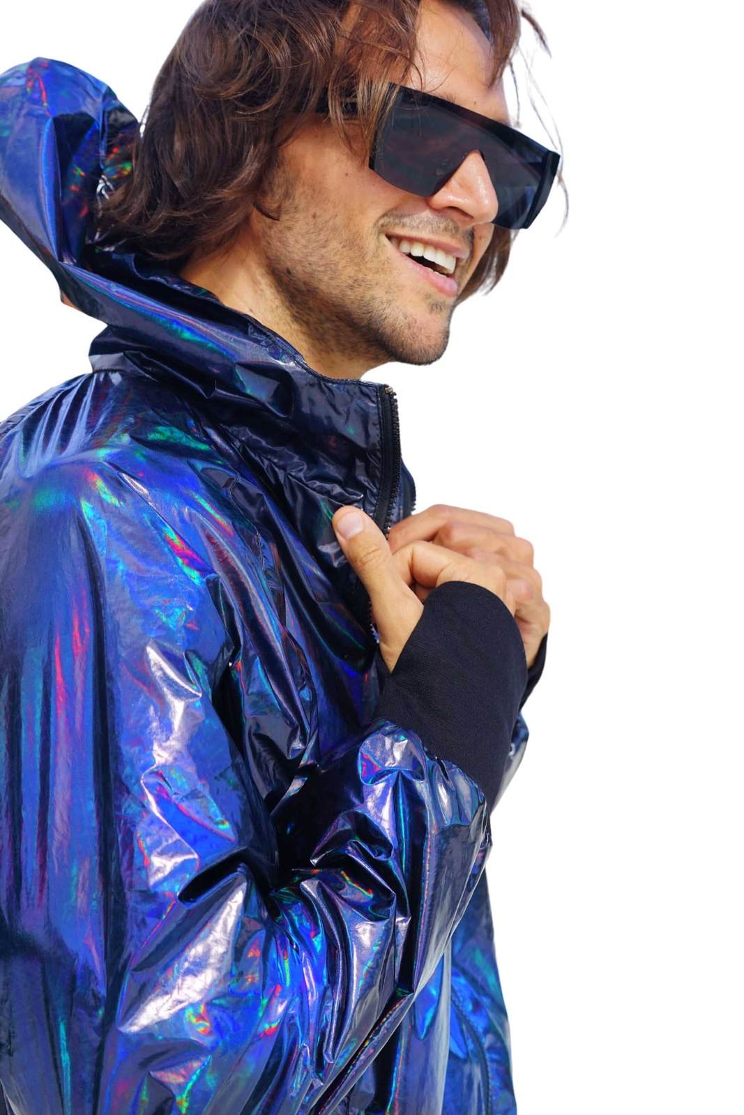 Mens Throwback Windbreaker - Aurora