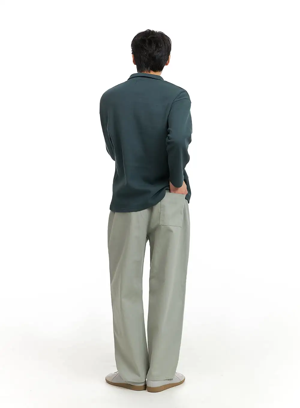 Men's Wide Leg Cotton Pants IA402