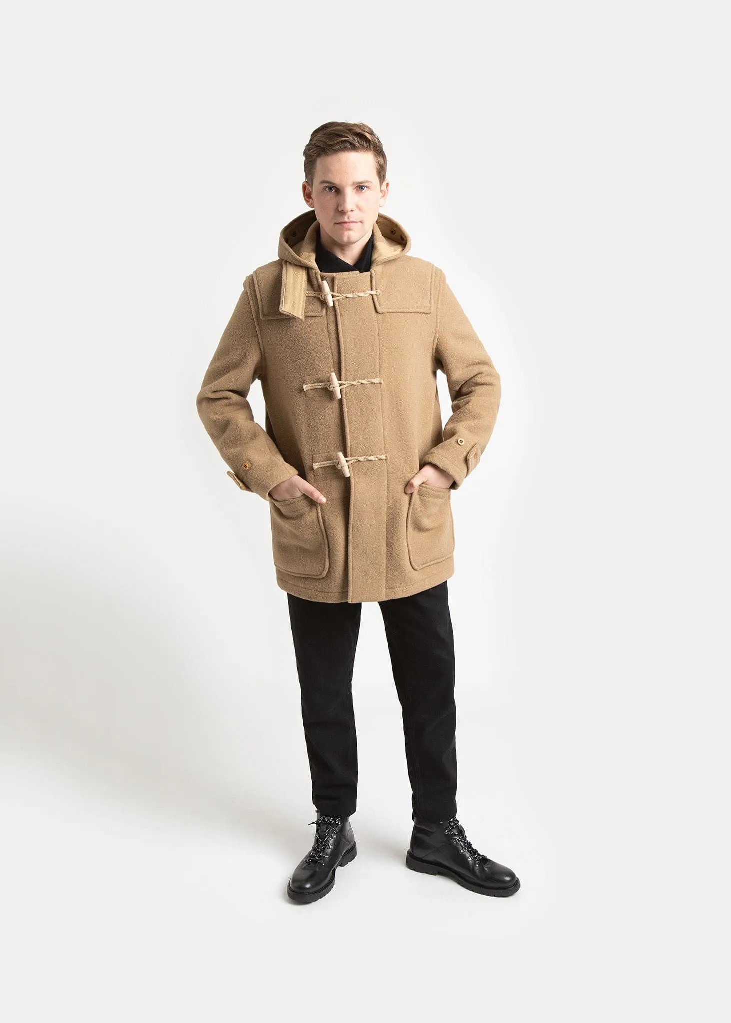 Mid Monty Duffle Coat Camel