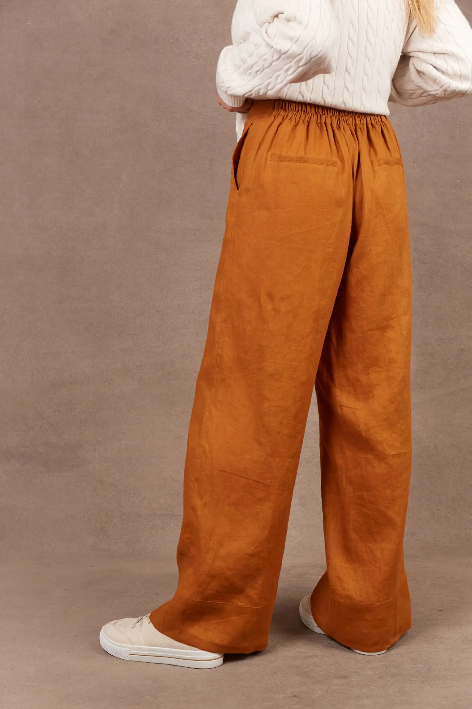 Nama Linen Pant - Ochre