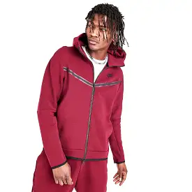 Nike Men's Tech Fleece Full-Zip Hoodie Team Red