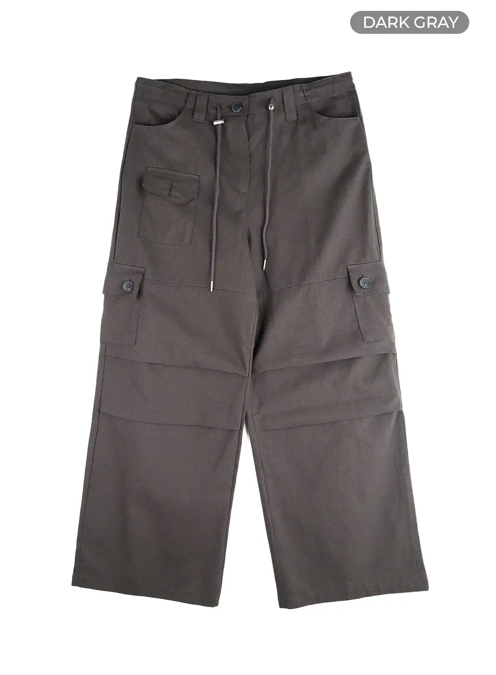 Pintuck Baggy Cargo String Pants CF429