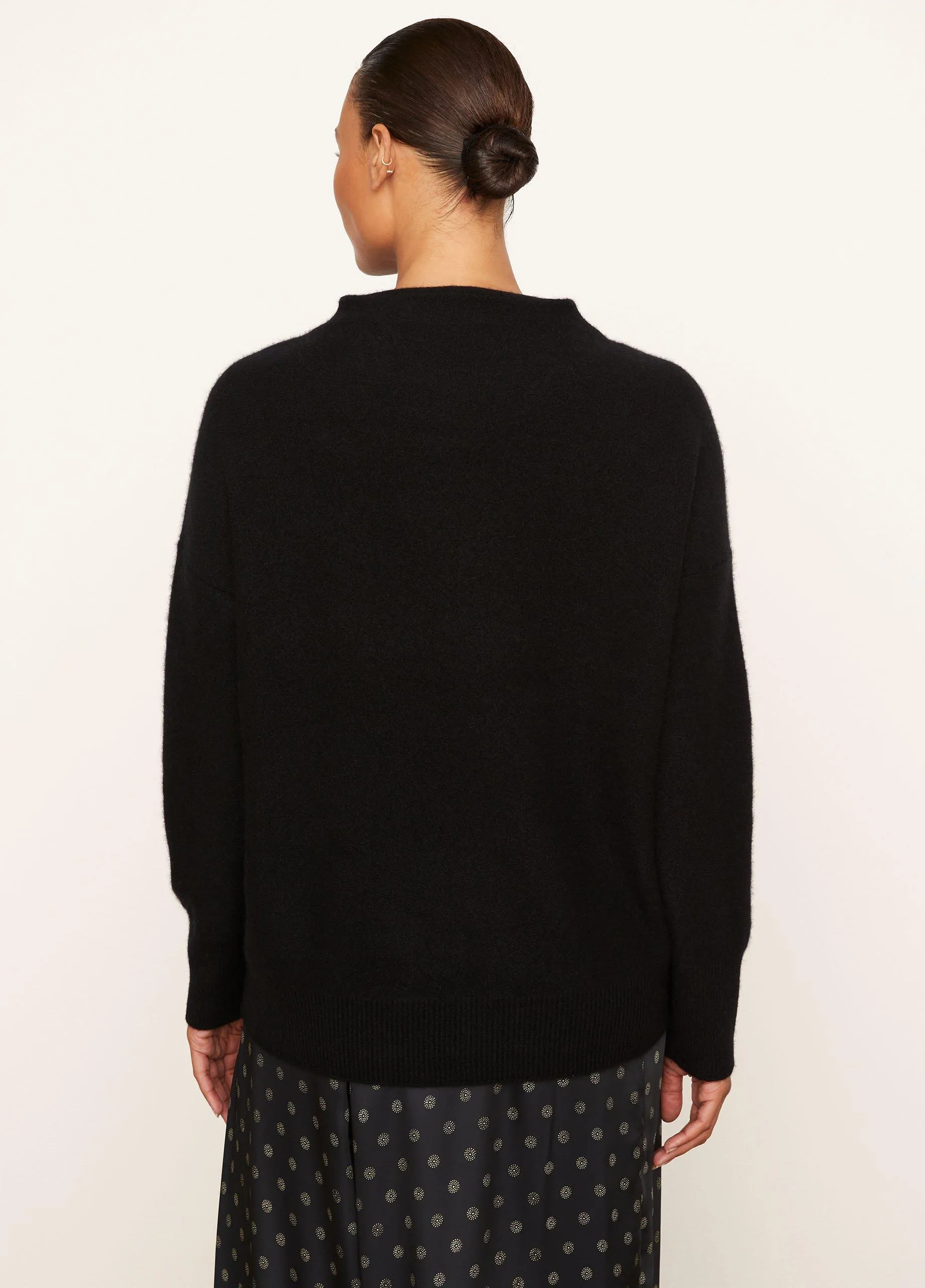 Plush Cashmere Funnel Neck Sweater