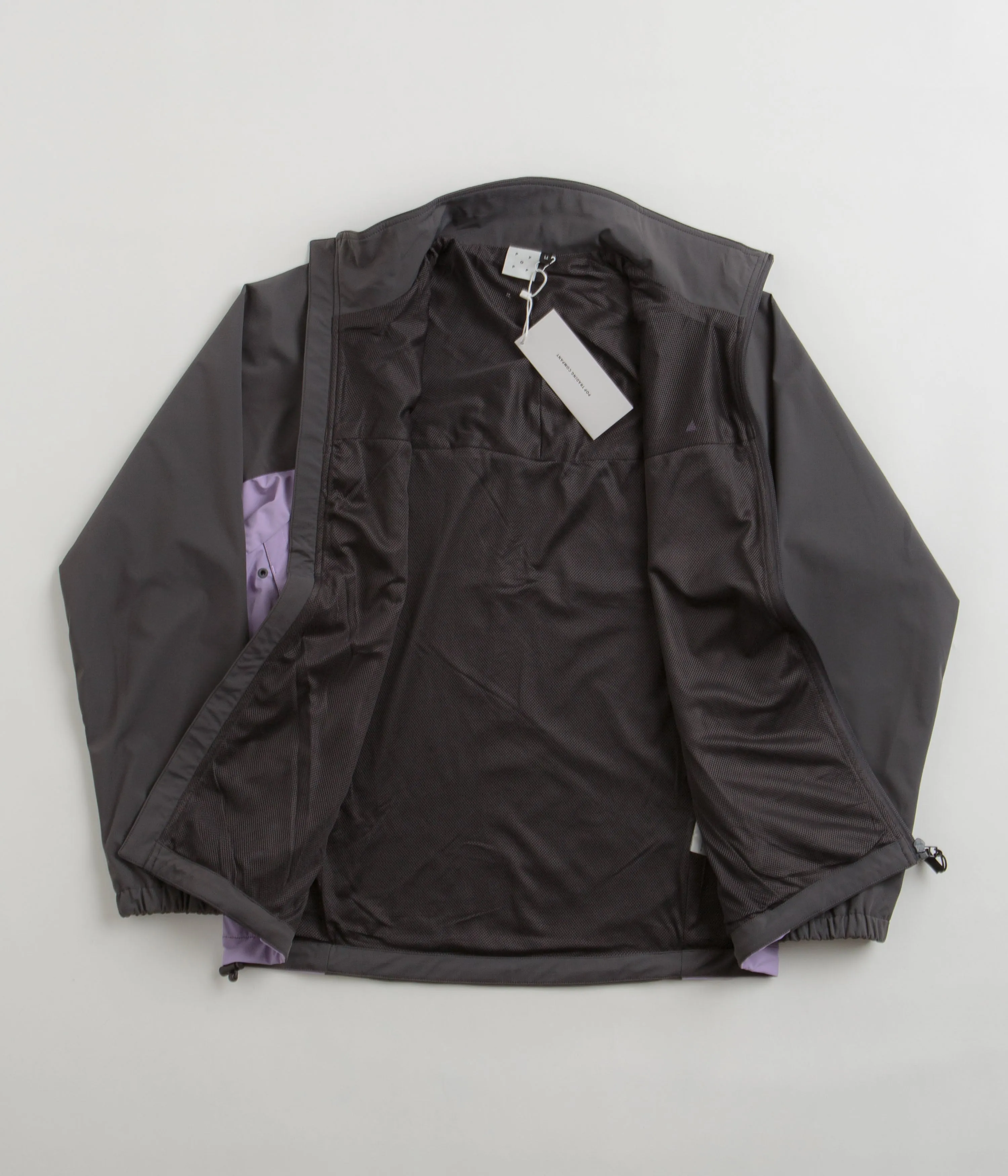 Pop Trading Company Two Tone Trainings Jacket - Charcoal